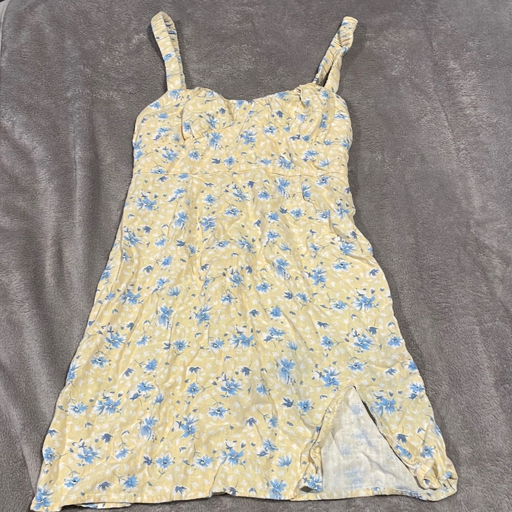 Aeropostale Yellow and Blue Floral Sundress
